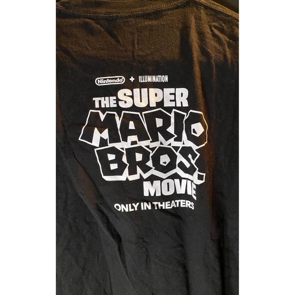 Nintendo The Super Mario Bros. Movie 2023 Promo Black T-Shirt L OFFICAL Tee - Picture 4 of 7